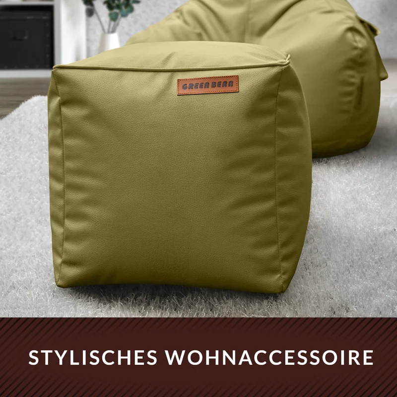 Cube Sitzhocker aus Kunstleder