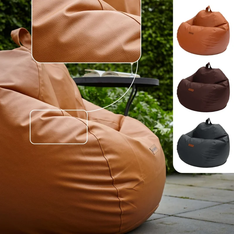 Scoop Sitzsack aus Kunstleder mit Tragegriff