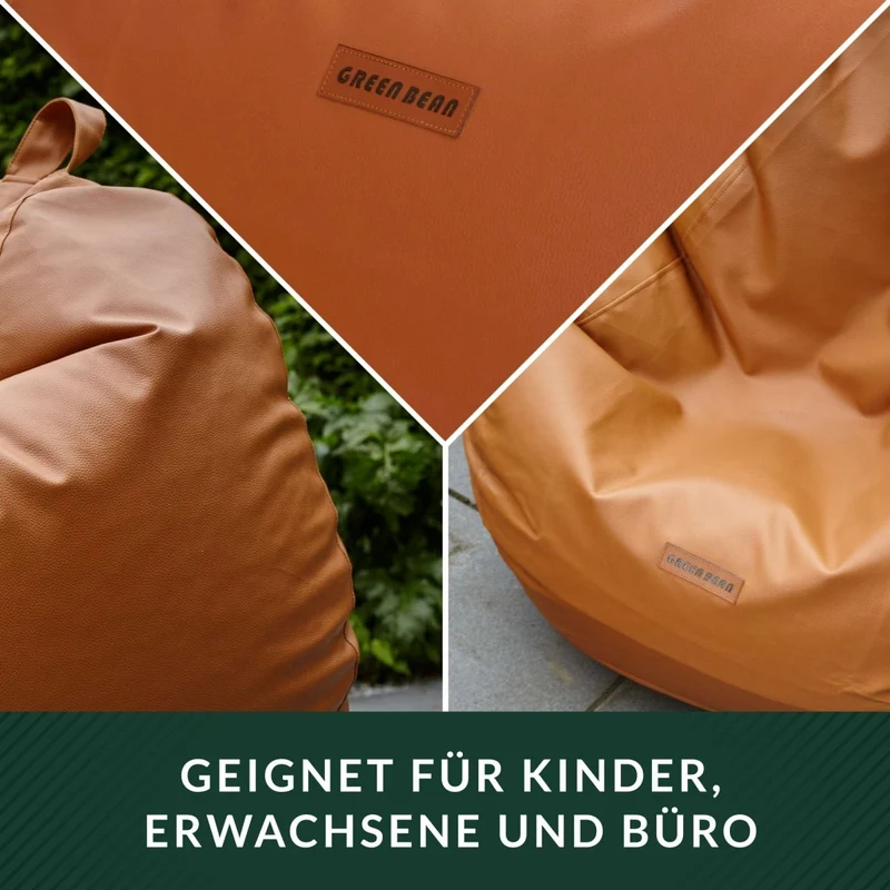 Scoop Sitzsack aus Kunstleder mit Tragegriff