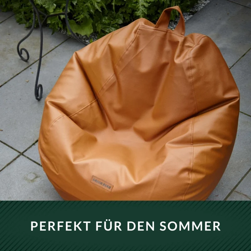 Scoop Sitzsack aus Kunstleder mit Tragegriff