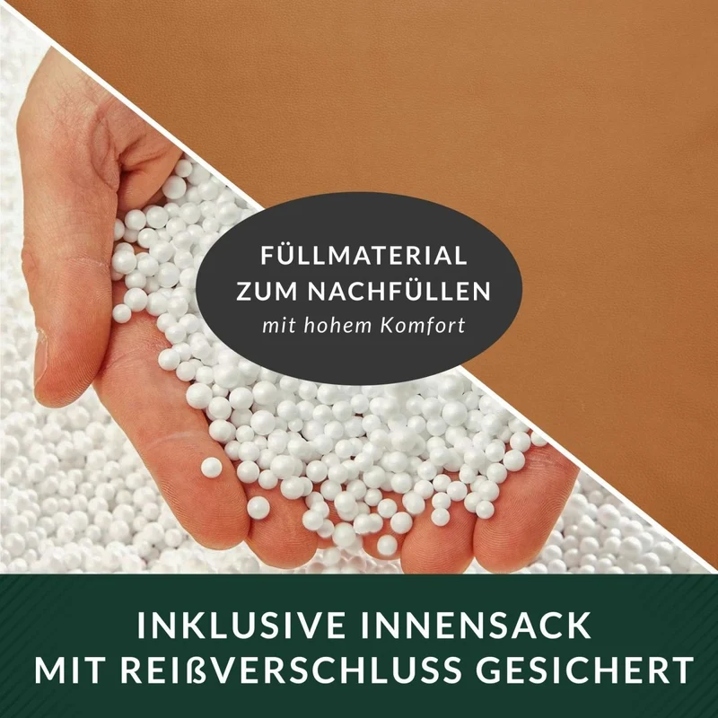 Scoop Sitzsack aus Kunstleder mit Tragegriff