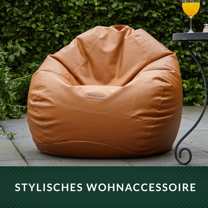 Scoop Sitzsack aus Kunstleder mit Tragegriff