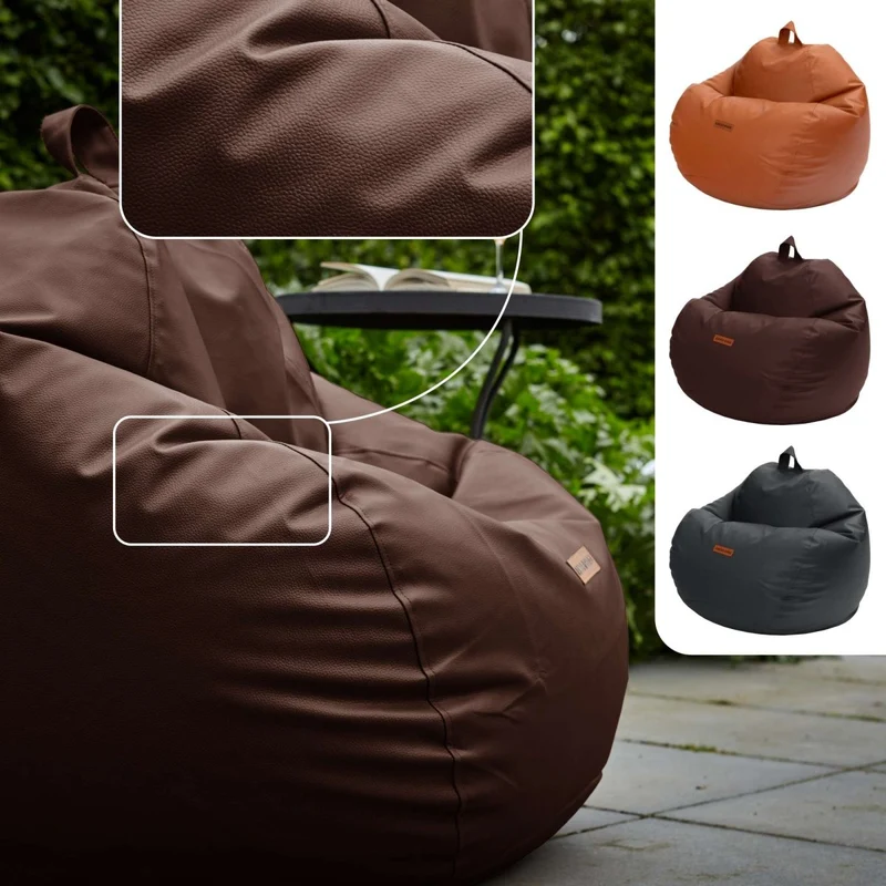 Scoop Sitzsack aus Kunstleder mit Tragegriff