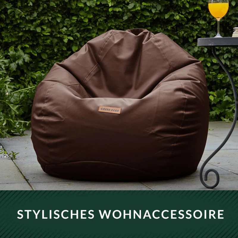 Scoop Sitzsack aus Kunstleder mit Tragegriff