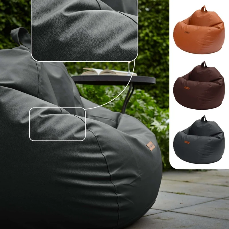 Scoop Sitzsack aus Kunstleder mit Tragegriff