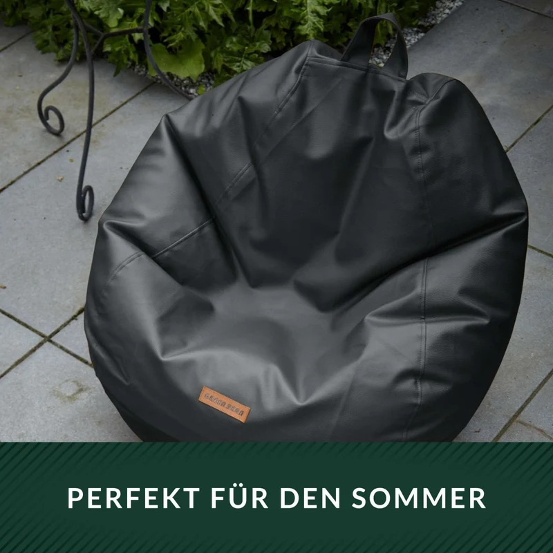 Scoop Sitzsack aus Kunstleder mit Tragegriff