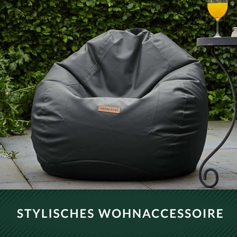 Scoop Sitzsack aus Kunstleder mit Tragegriff