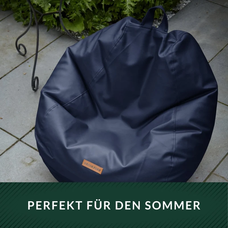 Scoop Sitzsack aus Kunstleder mit Tragegriff