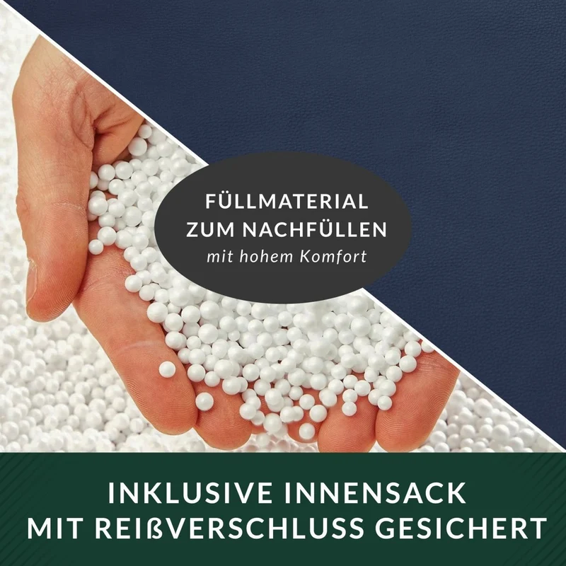 Scoop Sitzsack aus Kunstleder mit Tragegriff