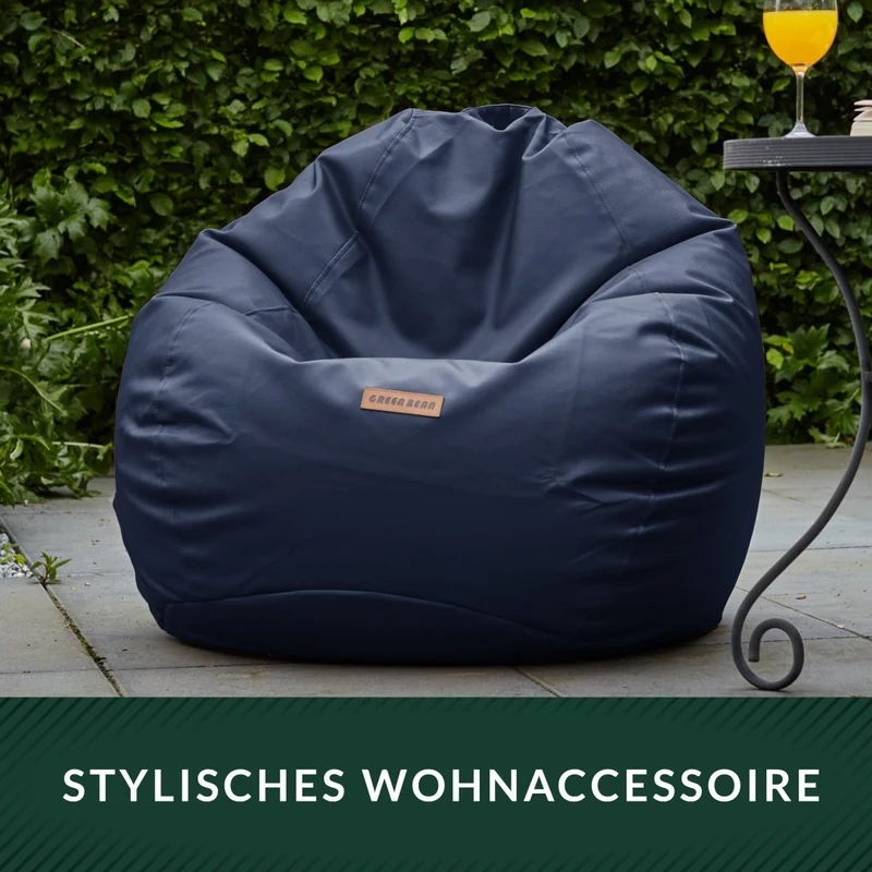 Scoop Sitzsack aus Kunstleder mit Tragegriff