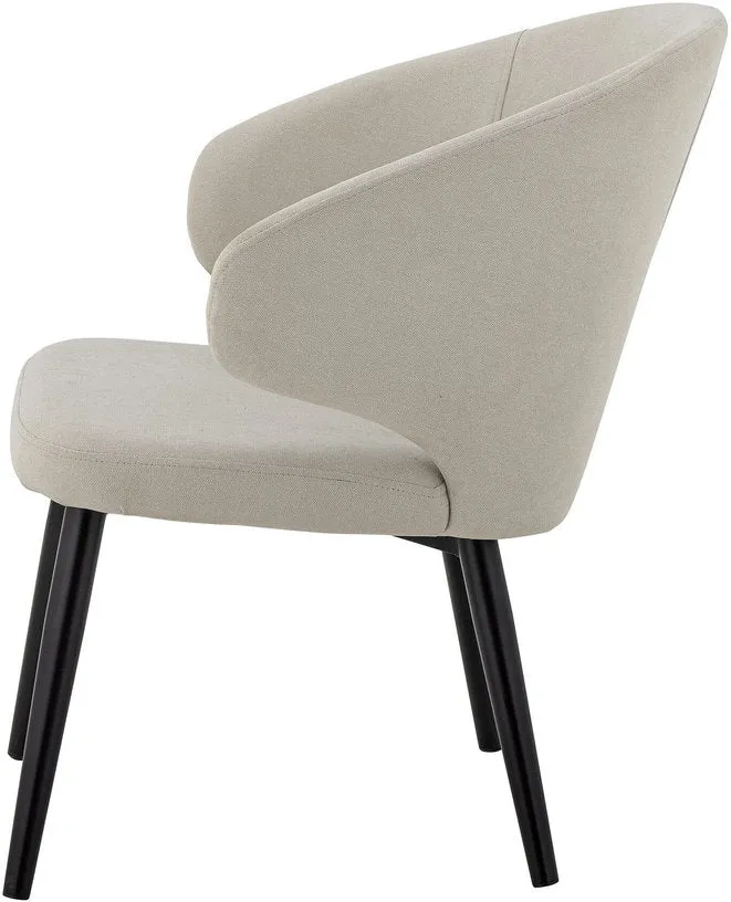 Chaise en polyester gris Loon - Bloomingville