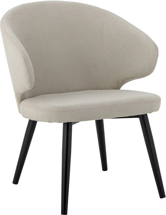 Chaise en polyester gris Loon - Bloomingville