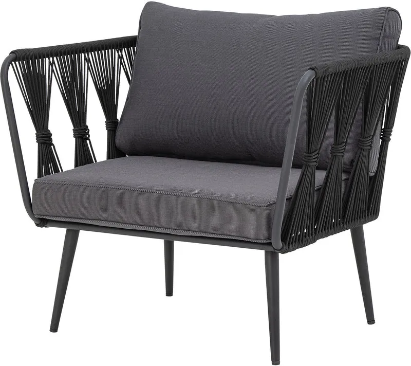 Pavone Chaise De Salon Noir Métal - Bloomingville