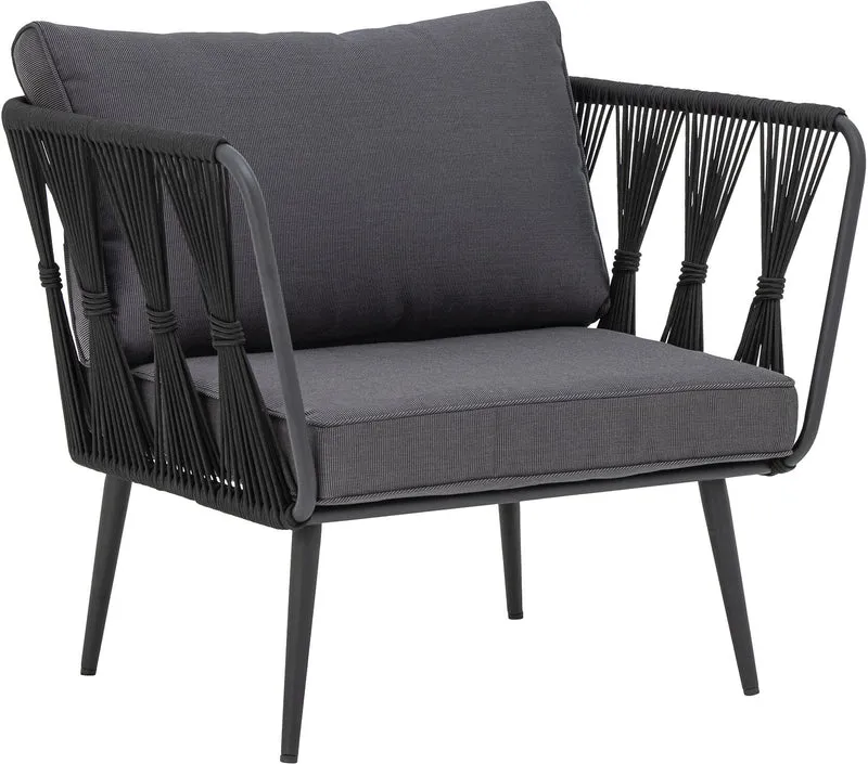 Pavone Chaise De Salon Noir Métal - Bloomingville