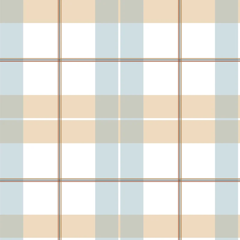 Dekornik Tapete Karo ma x i beige blue red Streifen 100 x 280