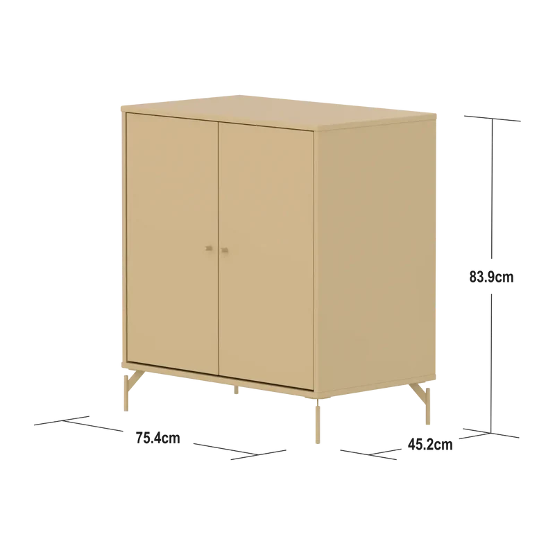 Flexa Saga Schrank, 2 Türen Sand