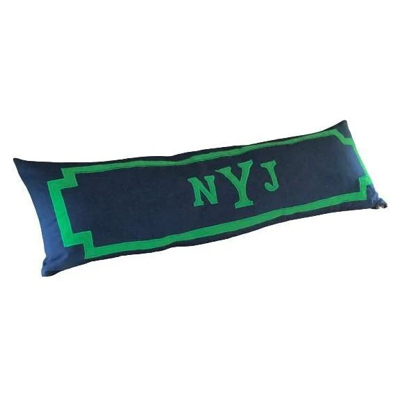 Appliqued Long Monogram Bed Pillows