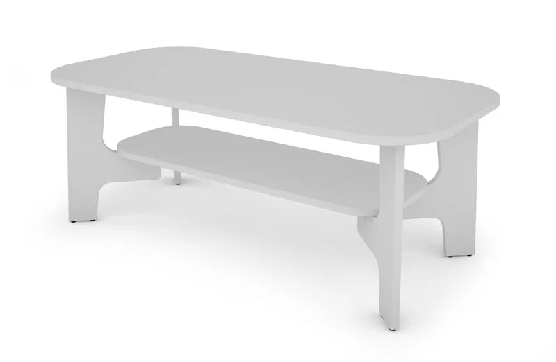 Couchtisch JONNY / Melamin Artisan Eiche (Eiche-Optik), Old Wood (Altholz-Optik) oder weiß, Melamin Anthrazit / B 110, H 42,5, T 55 cm / mit Ablageboden
