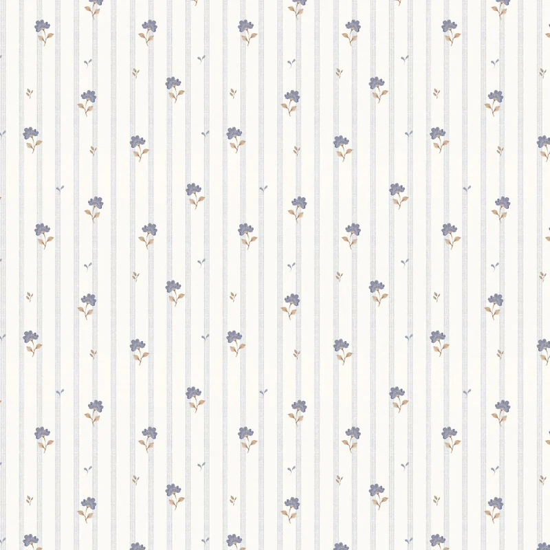 Dekornik Tapete Delicate retro flowers Streifen 50 x 280