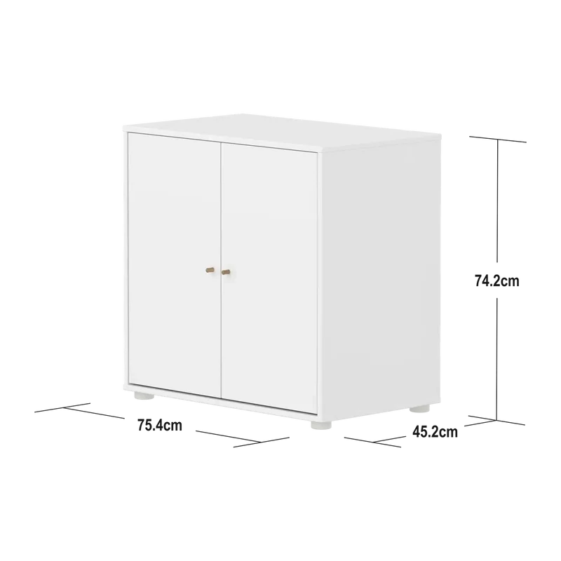 Flexa Saga Schrank, 2 Türen Weiss/Eiche