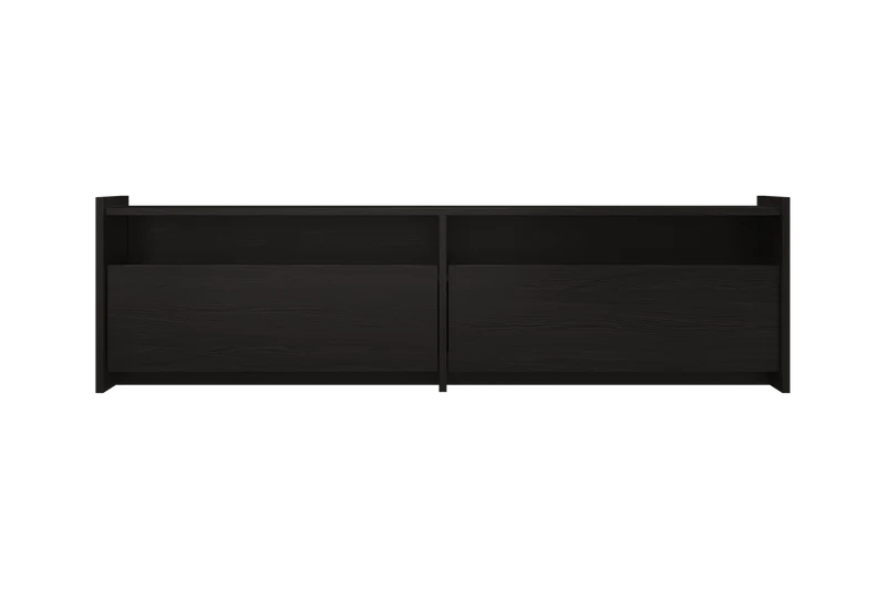 Meuble TV en bois noir 161,8×45×48,3 cm Hido - Noo.ma