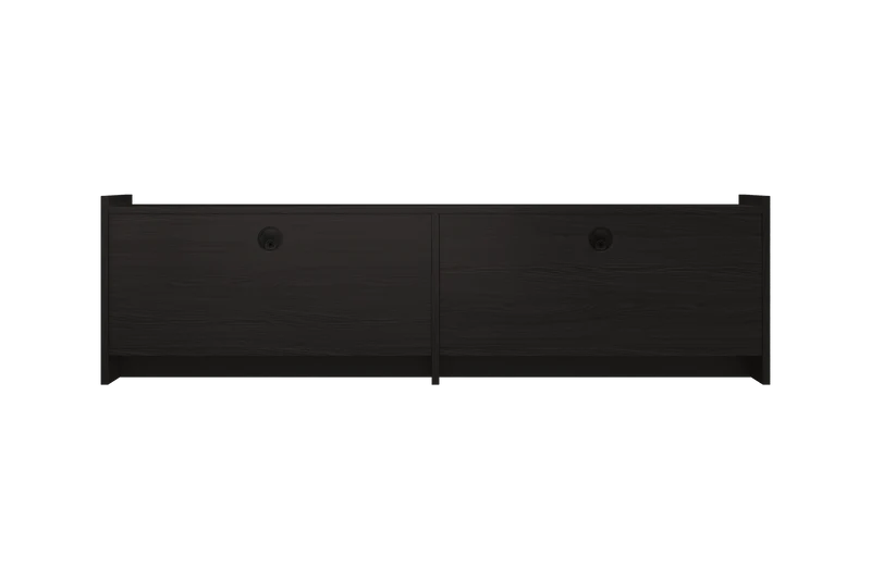Meuble TV en bois noir 161,8×45×48,3 cm Hido - Noo.ma