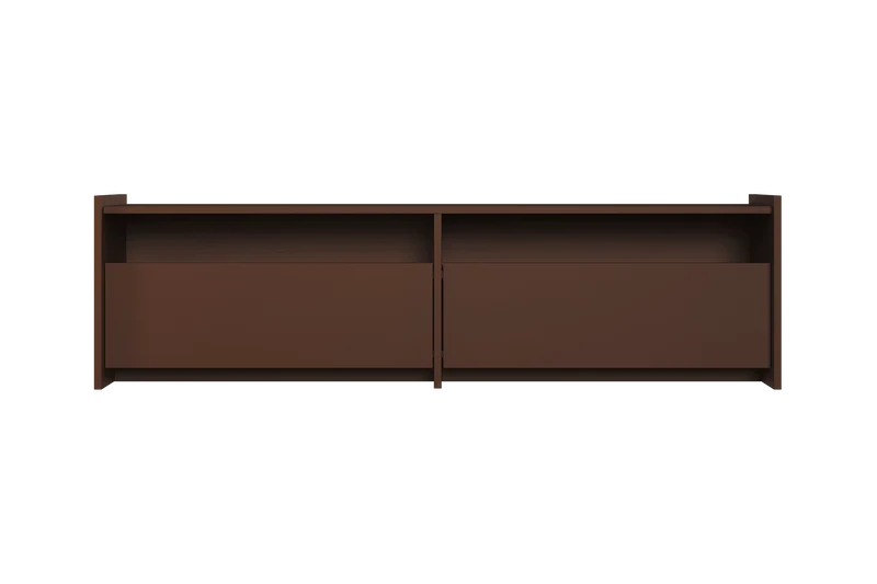 Meuble TV en bois marron 161,8×45×48,3 cm Hido - Noo.ma