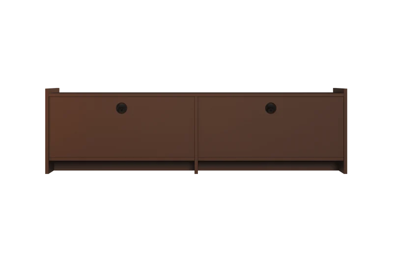 Meuble TV en bois marron 161,8×45×48,3 cm Hido - Noo.ma