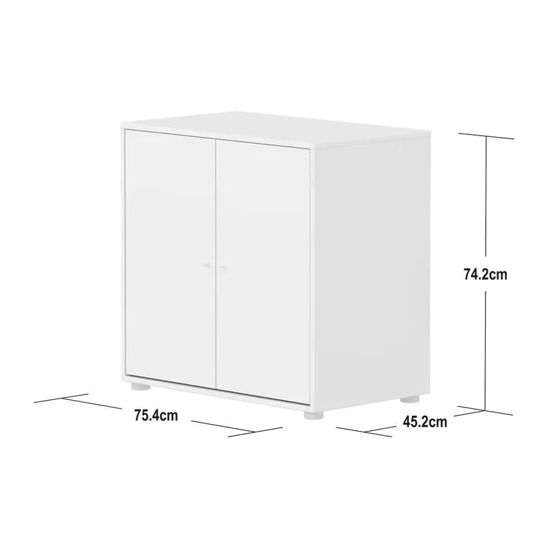 Flexa Saga Schrank, 2 Türen Weiss