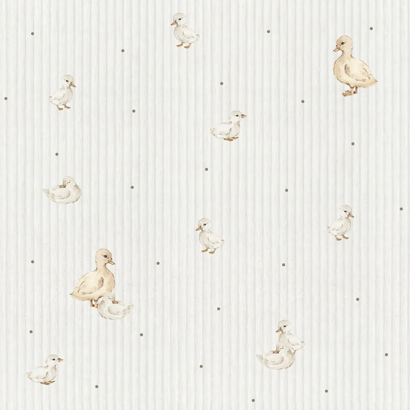 Dekornik Tapete Ducklings cute Streifen 50 x 280