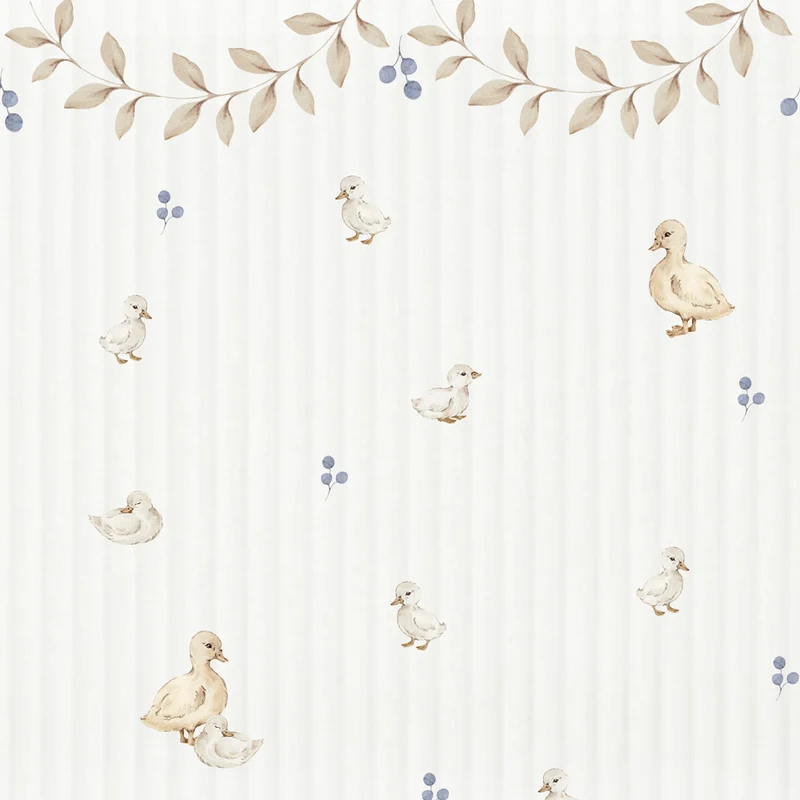 Dekornik Tapete Ducklings with ornaments Streifen 50 x 280
