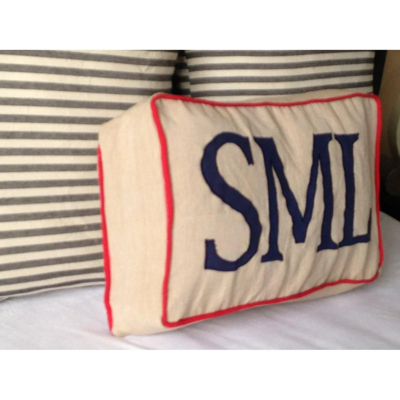 Large Applique Monogram Boys Room Decor