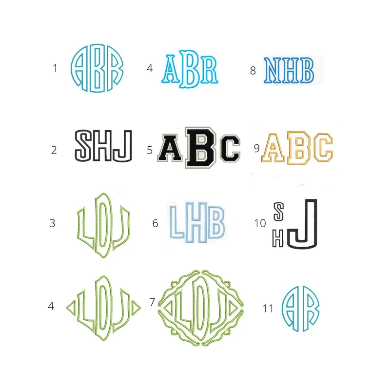 Large Applique Monogram Boys Room Decor