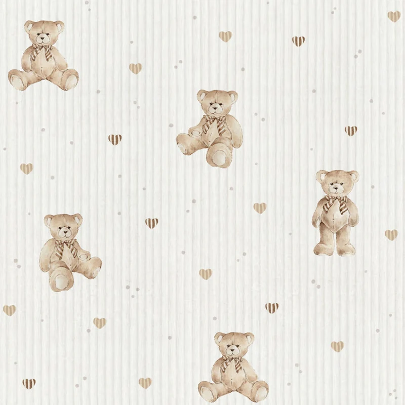 Dekornik Tapete Teddy bears cute Streifen 50 x 280