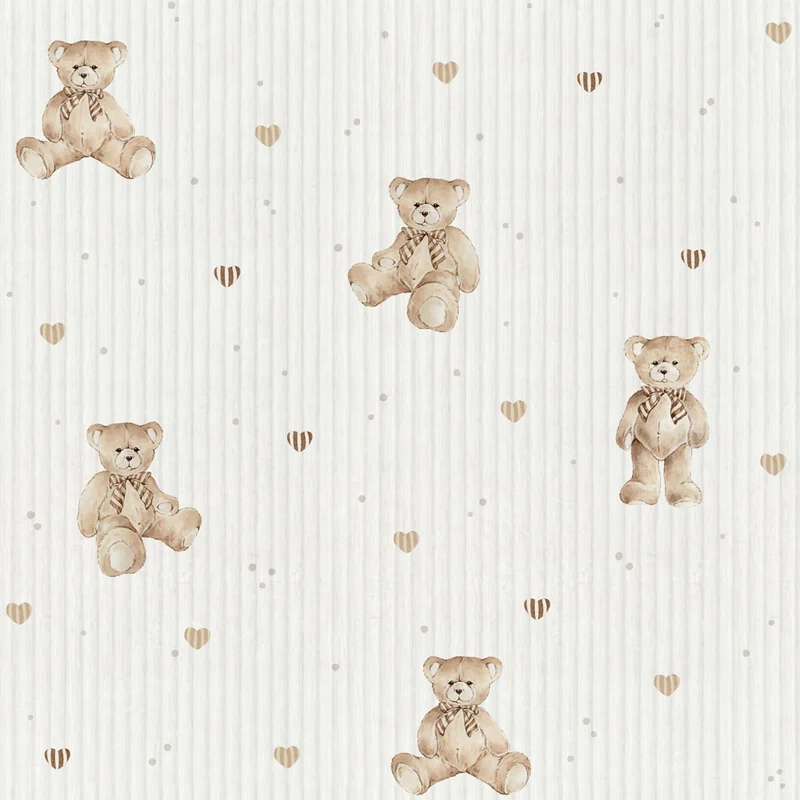 Dekornik Tapete Teddy bears cute Streifen 50 x 280
