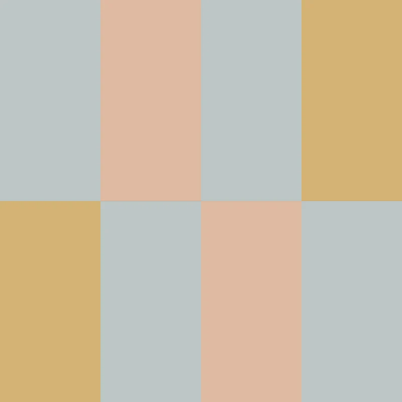 Dekornik Tapete Streifen blue salmon yellow Upside down Streifen 50 x 280
