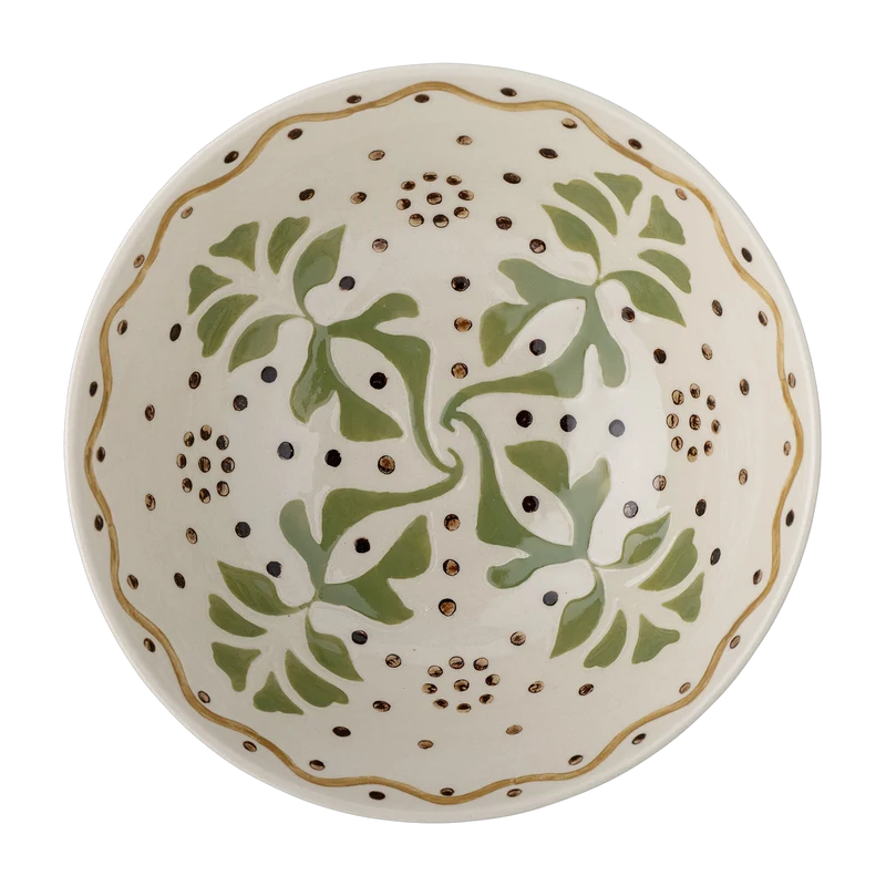 Bol en grès beige 19x7,5cm Heikki - Bloomingville
