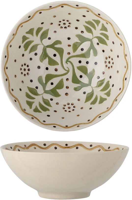 Bol en grès beige 19x7,5cm Heikki - Bloomingville