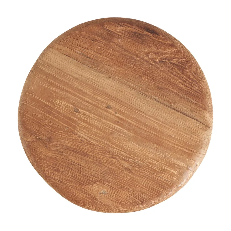 Tabouret de bar de jardin en teck massif naturel 44x44x70cm Fusuma - Bazar Bizar
