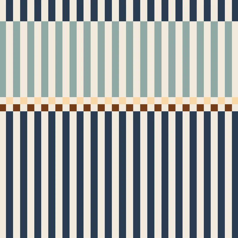 Dekornik Tapete Streifen happy 2 colours navy blue and mint Streifen 50 x 280