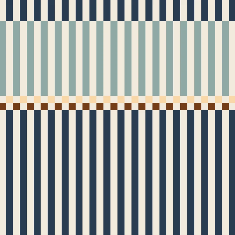 Dekornik Tapete Streifen happy 2 colours navy blue and mint Streifen 50 x 280