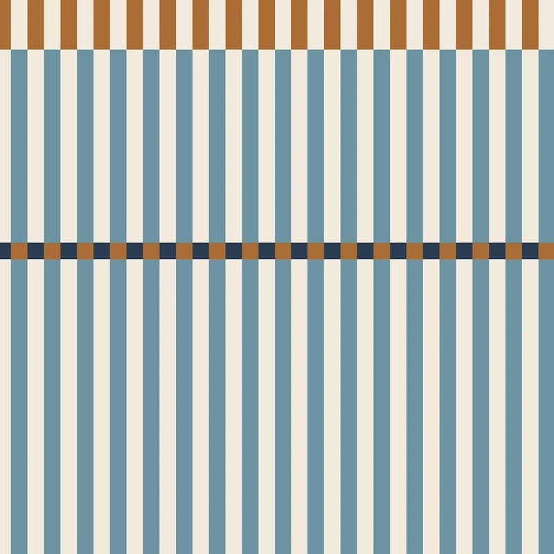 Dekornik Tapete Streifen happy blue and honey Streifen 50 x 280