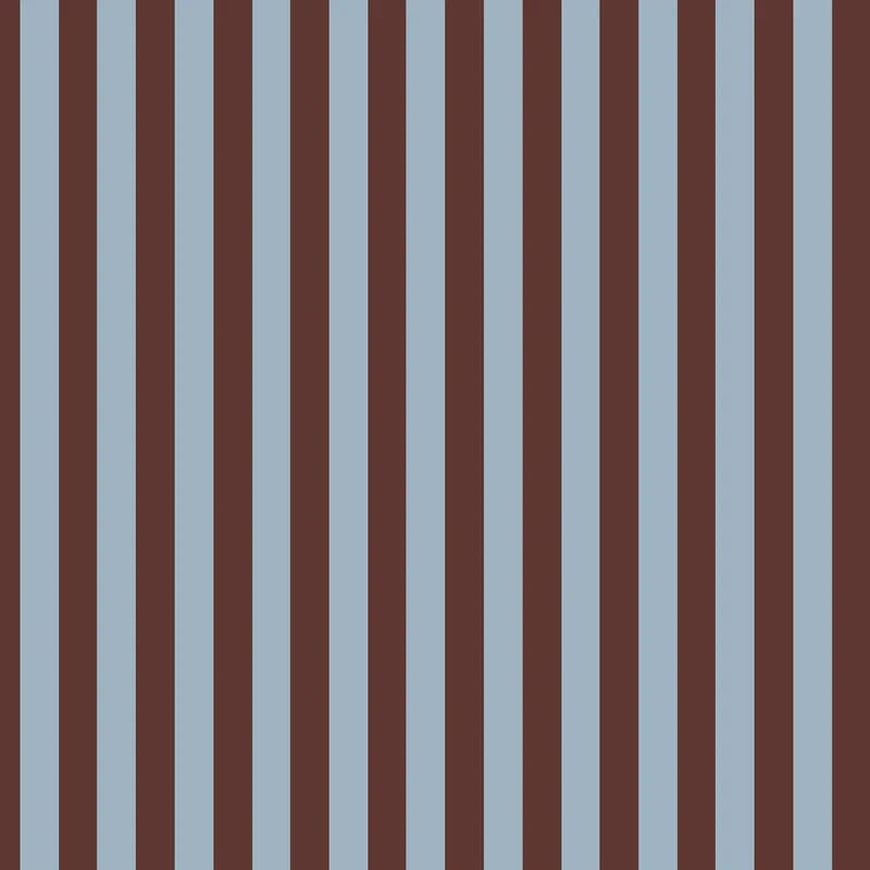 Dekornik Tapete Wide stripes classy brown and misty blue Streifen 50 x 280