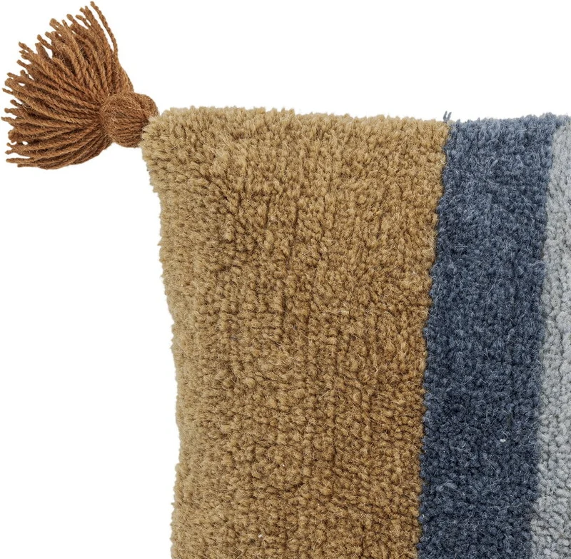 Centro Coussin Bleu Laine - Bloomingville