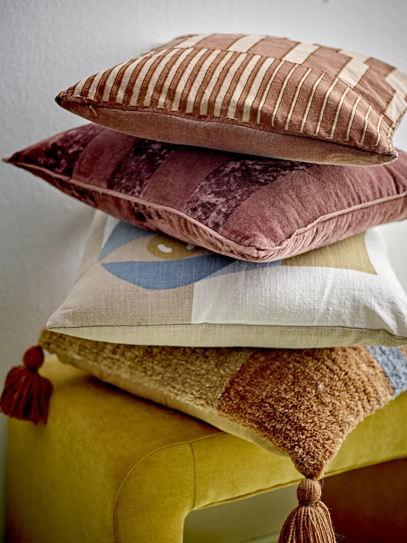 Centro Coussin Bleu Laine - Bloomingville