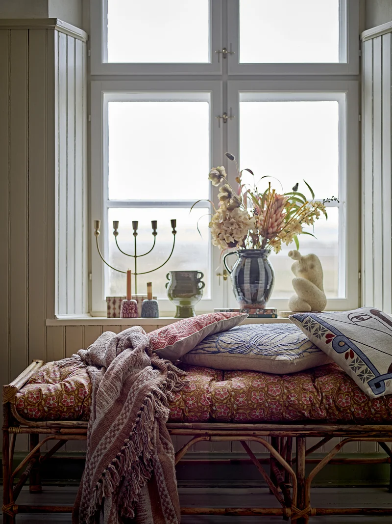 Madita Coussin Rouge Coton - Bloomingville
