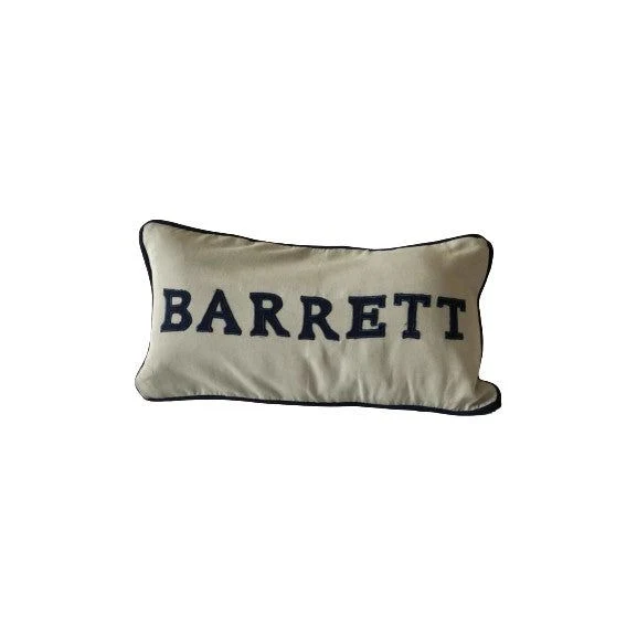 Gray Letter Pillows, Personalized Name Pillows