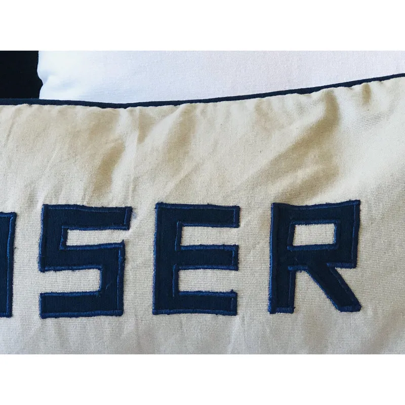 Sunrise Appliqué Word Long Headboard Pillows