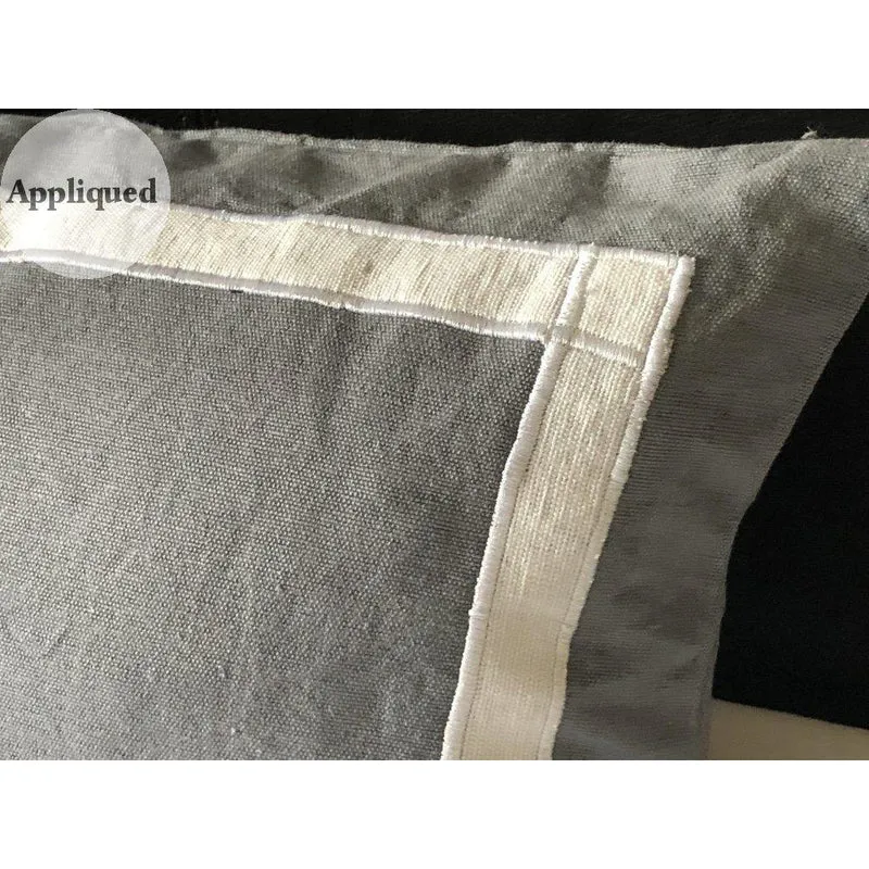 Gray Trim Pillows