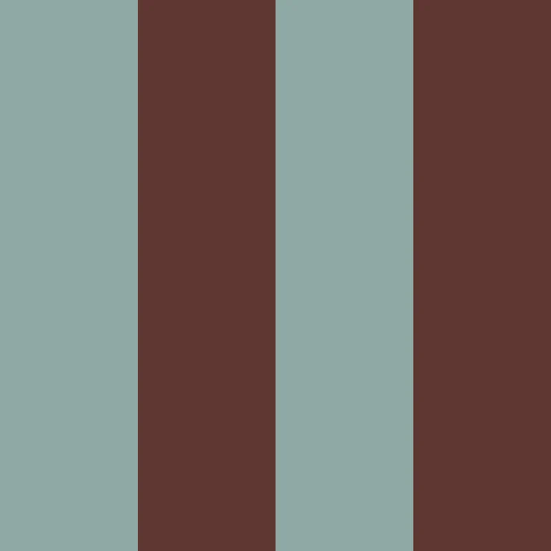 Dekornik Tapete Wide stripes classy brown and mint Streifen 50 x 280